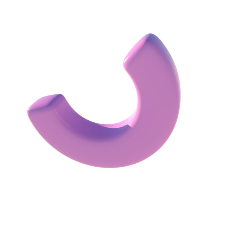 3D Half Donut